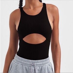 NEW For Love and Lemons ribbed keyhole bodysuit